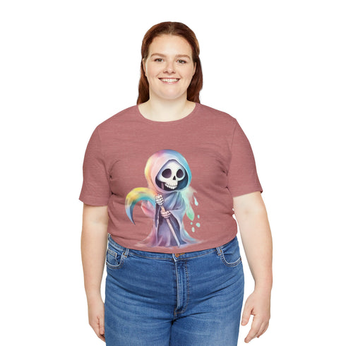Cute Colorful Reaper - Short Sleeve Tee